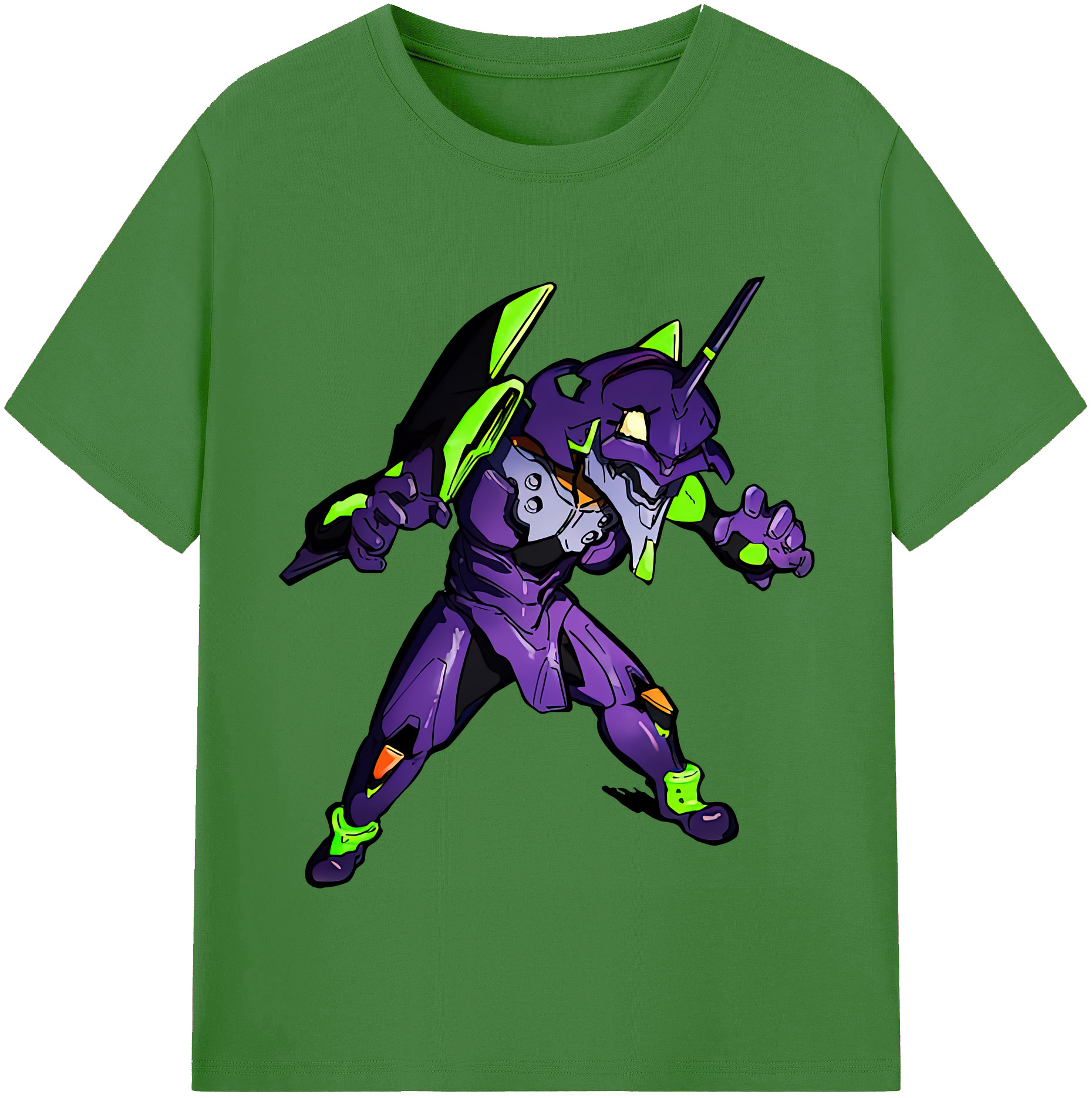 （画像用） EVA 新世紀エヴァンゲリオン レディースカジュアルプリントTシャツ（綿100％）